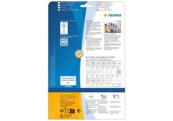 Etiket HERMA Power 10900 25.4x10mm wit 4725 stuks