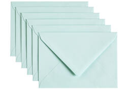 Envelop Papicolor C6 114x162mm zeegroen