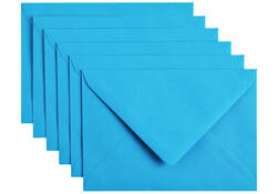 Envelop Papicolor C6 114x162mm hemelsblauw pak à 6 stuks