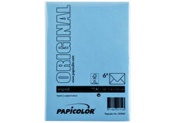 Envelop Papicolor C6 114x162mm hemelsblauw pak à 6 stuks