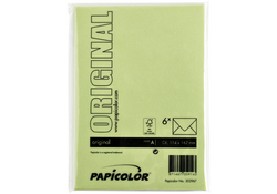 Envelop Papicolor C6 114x162mm appelgroen