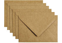 Envelop Papicolor C6 114x162mm kraft bruin