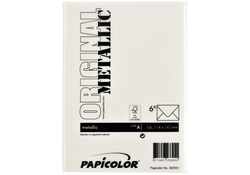 Envelop Papicolor C6 114x162mm metallic ivoor