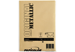 Envelop Papicolor C6 114x162mm metallic goud