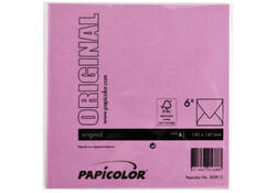 Envelop Papicolor 140x140mm felroze