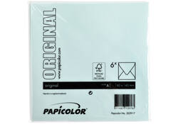 Envelop Papicolor 140x140mm zeegroen