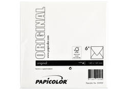 Envelop Papicolor 140x140mm hagelwit