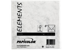 Envelop Papicolor 140x140mm marble grijs
