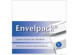 Enkele kaart Papyrus Envelpack Design A6 105x148mm wit 894426
