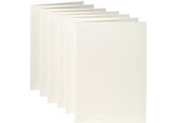 Correspondentiekaart Papicolor dubbel 105x148mm anjerwit pak à 6 stuks