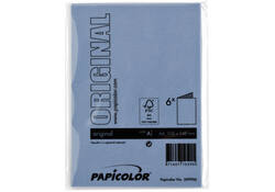 Correspondentiekaart Papicolor dubbel 105x148mm donkerblauw pak à 6 stuks
