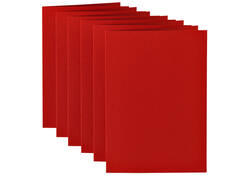 Correspondentiekaart Papicolor dubbel 105x148mm rood pak à 6 stuks