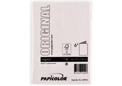 Correspondentiekaart Papicolor dubbel 105x148mm lichtroze pak à 6 stuks