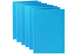 Correspondentiekaart Papicolor dubbel 105x148mm hemelsblauw pak à 6 stuks