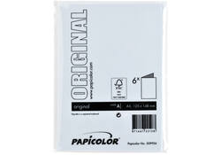 Correspondentiekaart Papicolor dubbel 105x148mm babyblauw pak à 6 stuks