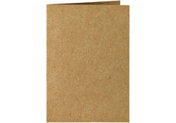 Correspondentiekaart Papicolor dubbel 105x148mm bruin pak à 6 stuks