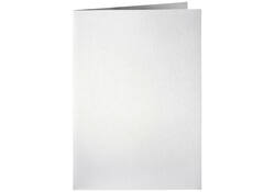 Correspondentiekaart Papicolor dubbel 105x148mm metallic parelwit pak à 6 stuks