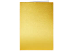 Correspondentiekaart Papicolor dubbel 105x148mm metallic goud pak à 6 stuks