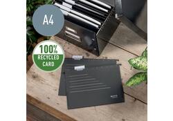Hangmap Leitz Alpha Recycle A4 verticaal V-bodem zwart