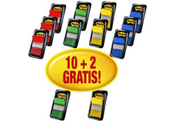 Indextabs Post-it 680 25.4x43.2mm 10+2 gratis assorti 50 tabs per dispenser
