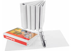 Presentatieringband Esselte panorama A5 2-rings D-mechaniek 47mm PP wit