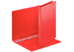 Presentatieringband Esselte Essentials panorama A4 4-rings O-mechaniek 30mm rood