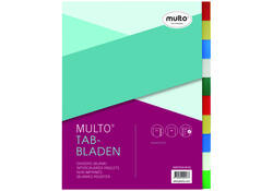 Tabbladen Multo A4 23-gaats 10-delig PP assorti