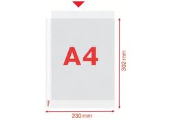 Showtas Esselte standaard 0,07mm PP A4 100 stuks
