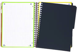 Projectboek Oxford School A4+ ruit 5x5mm 4-gaats 240 pagina's rood