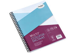 Collegeblok Multo A5 ruit 5x5mm 17-gaats 160 pagina's 80gr wit