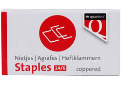 Nieten Quantore 24/6 verkoperd 1000stuks