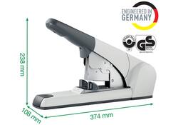 Nietmachine Leitz Heavy Duty Flat Clinch 120 vel zilver