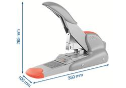 Nietmachine Rapid Supreme DUAX heavy duty 170 vel zilver/oranje
