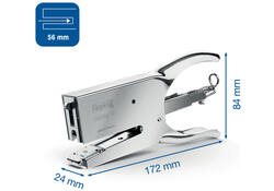 Niettang Rapid 1DX 50vel 24/6 chroom