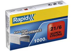 Nieten Rapid 21/6 gegalvaniseerd super strong 1000 stuks