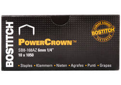 Nieten Bostitch B8 staal SB8 6mm gebogen rug 1050 stuks