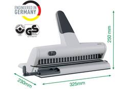 Perforator Leitz 5115 heavy duty 23 gaats zilver