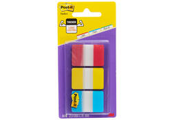Indextabs Post-it 686RYB 25.4x38.1mm strong blauw, rood, geel 66 tabs