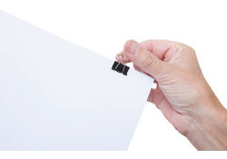 Papierklem MAUL 213 foldback 19mm capaciteit 7mm zwart