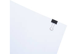 Papierklem MAUL 213 foldback 19mm capaciteit 7mm zwart
