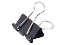 Papierklem MAUL 213 Foldback 25mm capaciteit 9mm zwart