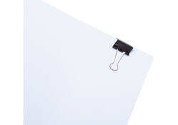 Papierklem MAUL 213 Foldback 25mm capaciteit 9mm zwart