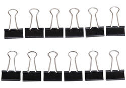 Papierklem MAUL 213 Foldback 25mm capaciteit 9mm zwart