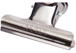 Papierklem MAUL Bulldog 50mm capaciteit 20mm zilver
