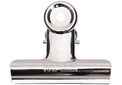 Papierklem MAUL Bulldog 70mm capaciteit 40mm zilver