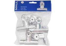 Papierklem MAUL Bulldog 70mm capaciteit 40mm zilver