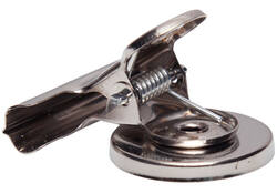 Papierklem MAUL Bulldog met magneet 40mm capaciteit 15mm zilver
