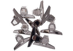 Papierklem MAUL Pro 125mm capaciteit 30mm zilver