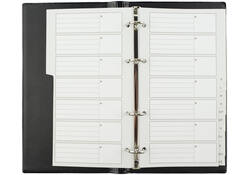 Telefoonalbum Kangaro 215x130mm A-Z 4-rings zwart
