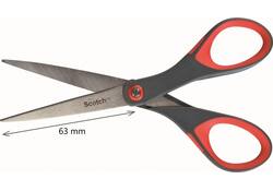 Schaar Scotch 18cm precision rood blister